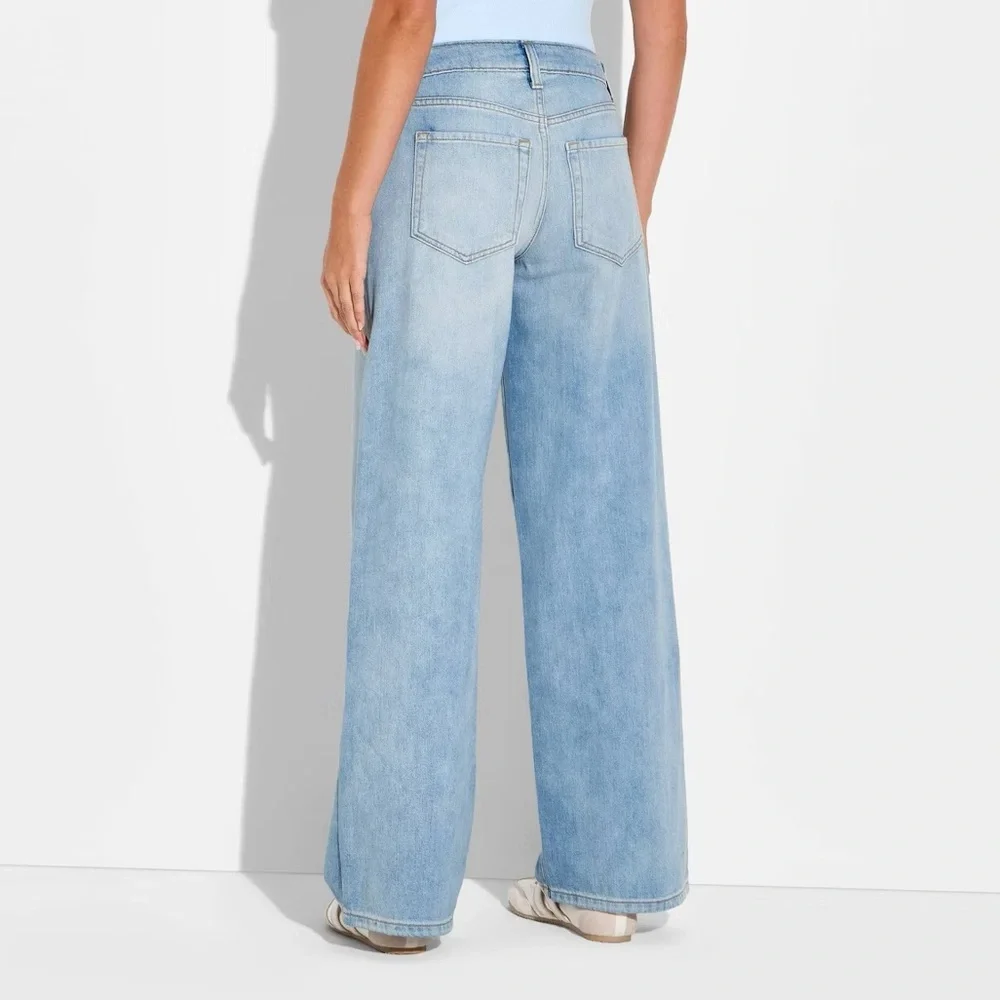 Wild Fable Low Rise Baggy Jeans Light Blue 6_3
